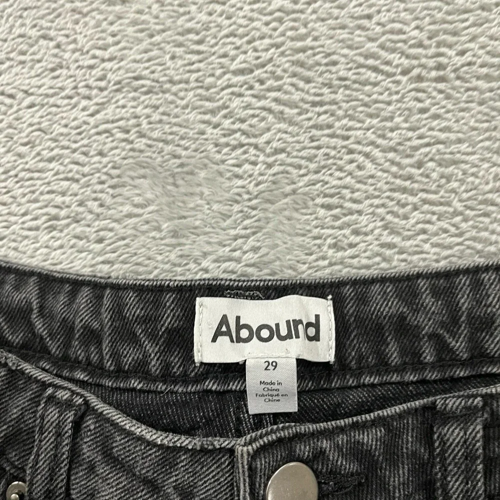 Abound Jeans Women's 29 High Rise Wide Leg Distressed Festival Y2K Grunge‎ Denim